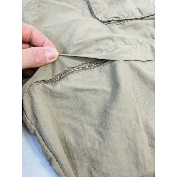 VTG 90s L.L. Bean Men’s Large Tall Convertible Zip Off Hiking Trail Cargo Pants - Picture 4 of 10
